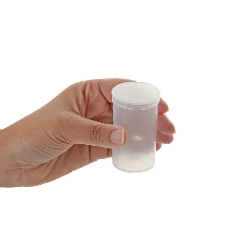 19 Dram Pop Top Vial - 1/8 Oz - Clear - (225 Count)-Pop Top Vials
