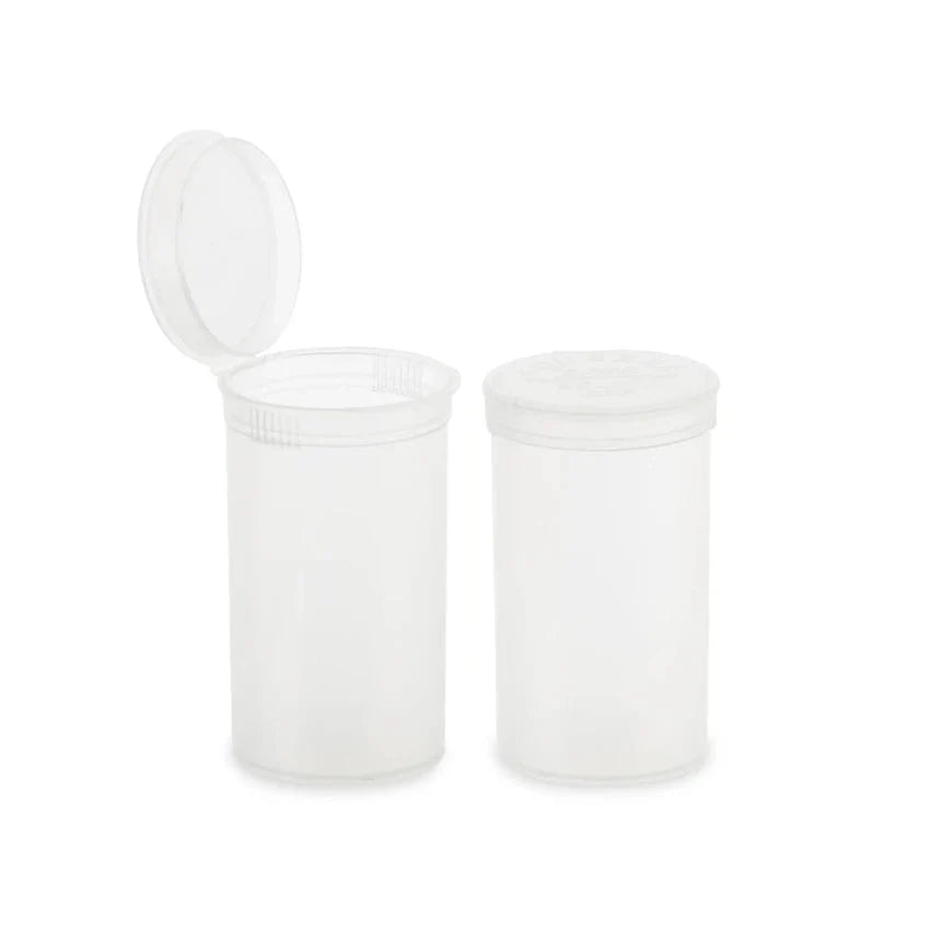 19 Dram Pop Top Vial - 1/8 Oz - Clear - (225 Count)-Pop Top Vials