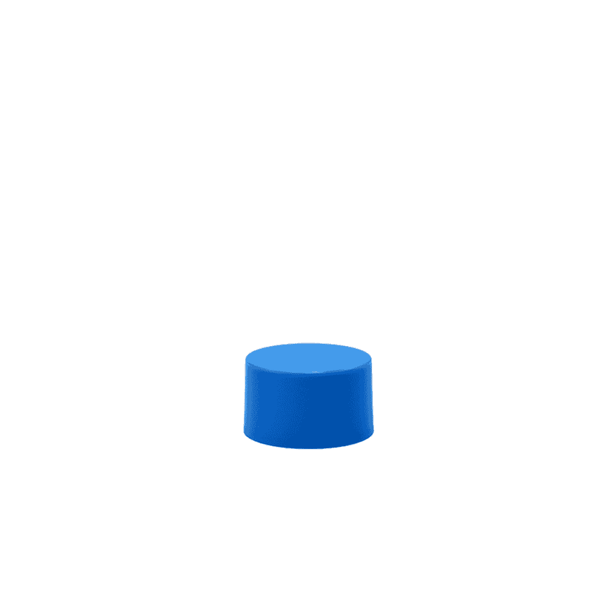 5 Pack PR Preroll Container CR Lid 70mm Cone Capacity- Cyan Blue - (200 Per Box)-Joint Tubes & Blunt Tubes