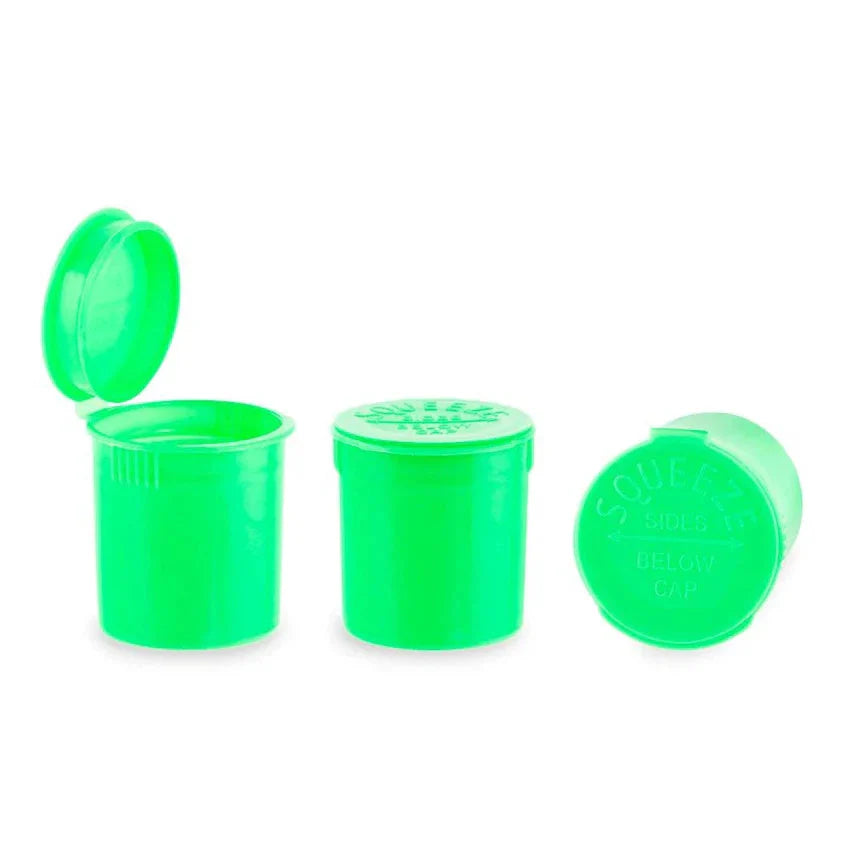 6 Dram Pop Top Vial - Green - (600 Count)-Pop Top Vials