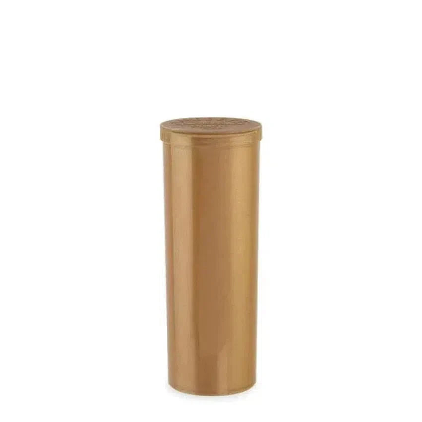 60 Dram Pop Top Vial - 1/2 Oz - Gold- (75 Count)-Pop Top Vials