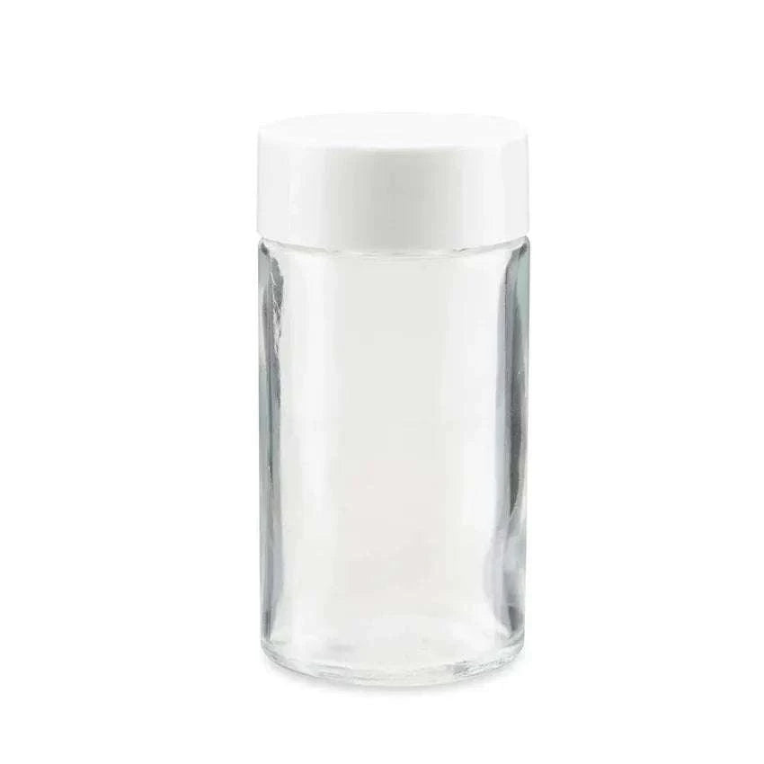 84mm Clear Glass Blunt Tube w/ Plastic Child Proof With Labels & Application-Joint Tubes & Blunt Tubes