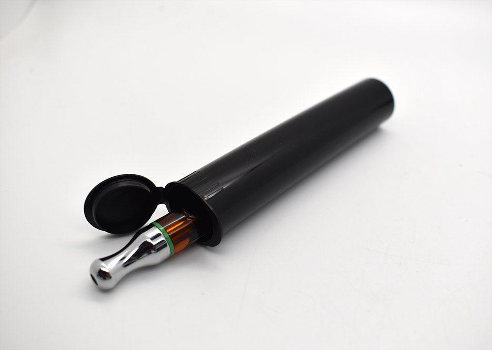 90mm Joint Tube | Cartridge Tube - Made in USA - Opaque Black-Joint Tubes & Blunt Tubes