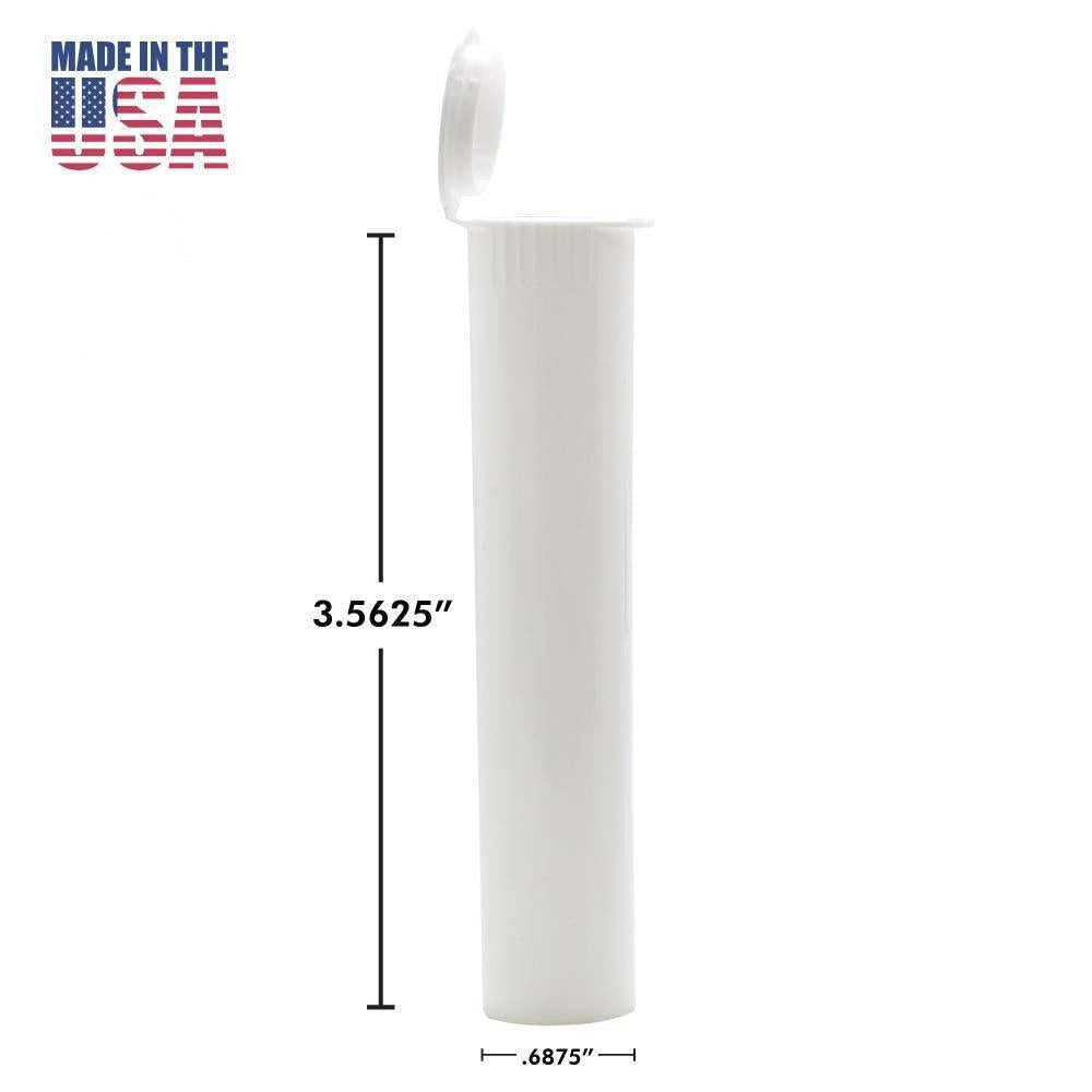 90mm Joint Tube | Cartridge Tube - Made in USA - Opaque White-Joint Tubes & Blunt Tubes