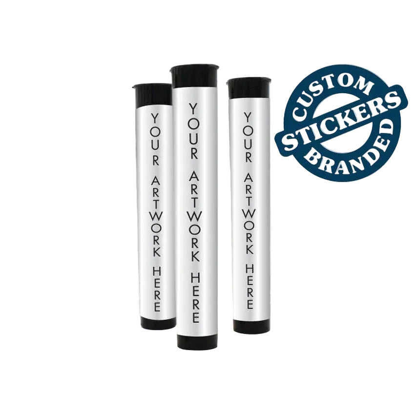 Beast Branding CUSTOM PRINTED STICKERS - 3.061" x 2.2625" Tapered Rectangle for 90mm Joint Tubes-Custom Print Stickers