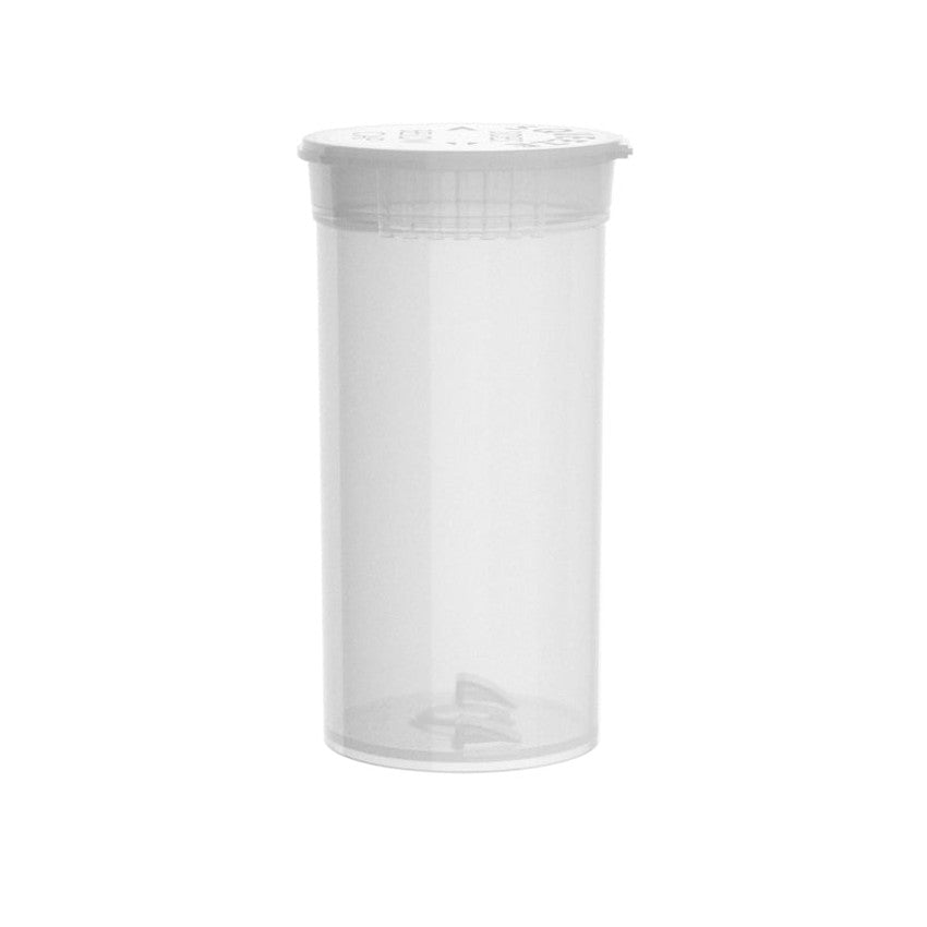 Intertech 13 Dram Pop Top Vial - Clear - (21,312 Count Per Pallet)-Pop Top Vials