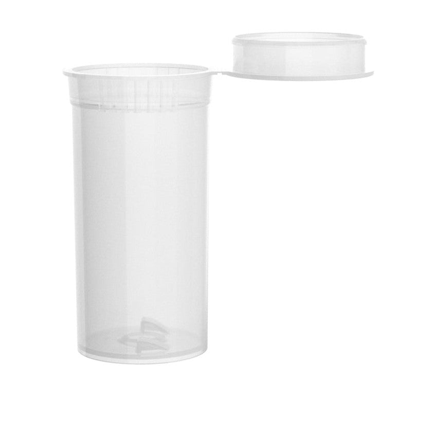 Intertech 13 Dram Pop Top Vial - Clear - (21,312 Count Per Pallet)-Pop Top Vials