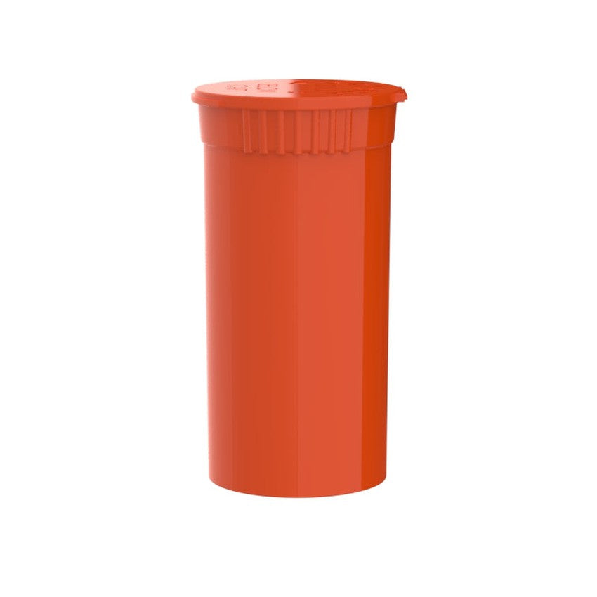 Intertech 13 Dram Pop Top Vial - Orange - (21,312 Count Per Pallet)-Pop Top Vials