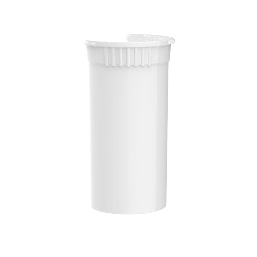Intertech 13 Dram Pop Top Vial - White - (21,312 Count Per Pallet)-Pop Top Vials