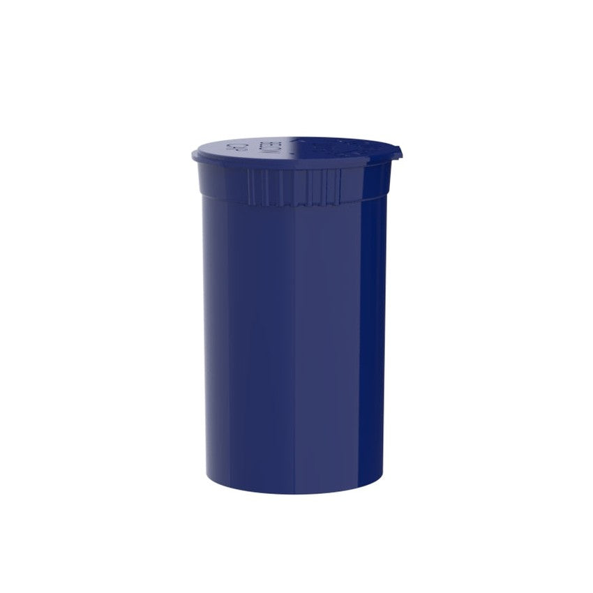 Intertech 19 Dram Pop Top Vial - 1/8 Oz - Blue - (14,976 Count Per Pallet)-Pop Top Vials