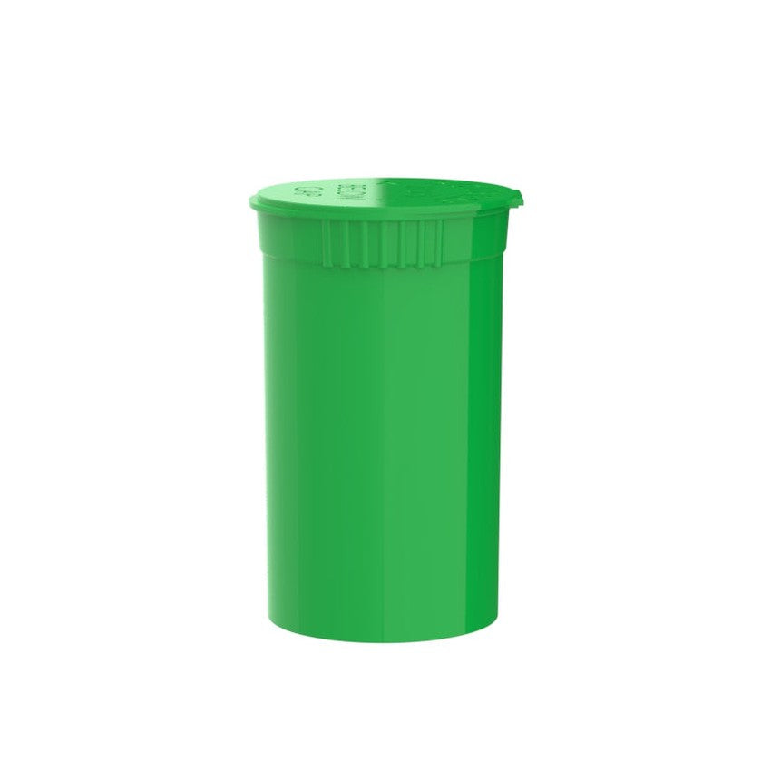 Intertech 19 Dram Pop Top Vial - 1/8 Oz - Lime Green - (14,976 Count Per Pallet)-Pop Top Vials