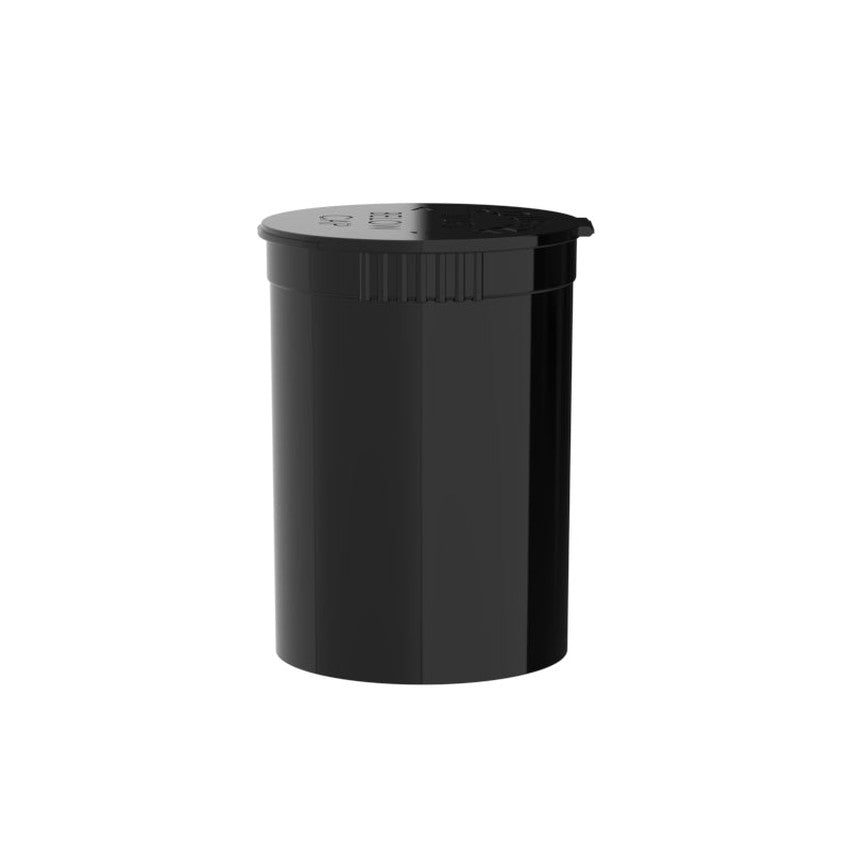 Intertech 30 Dram Pop Top Vial - 1/4 Oz - Black - (9,792 Count Per Pallet)-Pop Top Vials