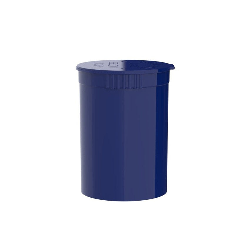 Intertech 30 Dram Pop Top Vial - 1/4 Oz - Blue - (9,792 Count Per Pallet)-Pop Top Vials