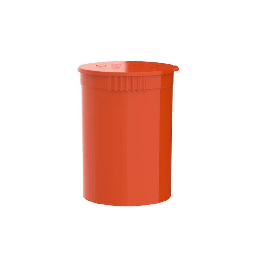 Intertech 30 Dram Pop Top Vial - 1/4 Oz - Orange - (9,792 Count Per Pallet)-Pop Top Vials