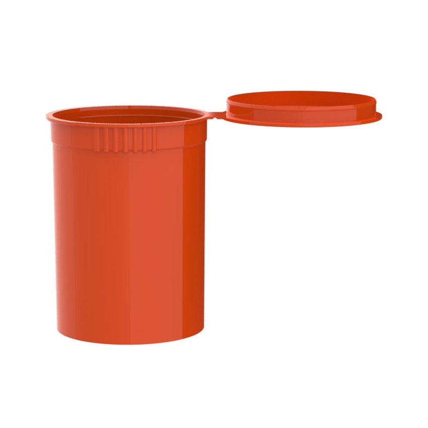 Intertech 30 Dram Pop Top Vial - 1/4 Oz - Orange - (9,792 Count Per Pallet)-Pop Top Vials