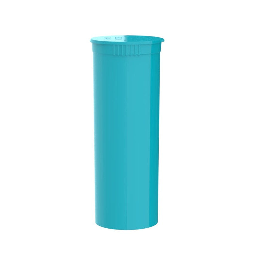 Intertech 60 Dram Pop Top Vial - 1/2 Oz - Aqua - (4,608 Count Per Pallet)-Pop Top Vials
