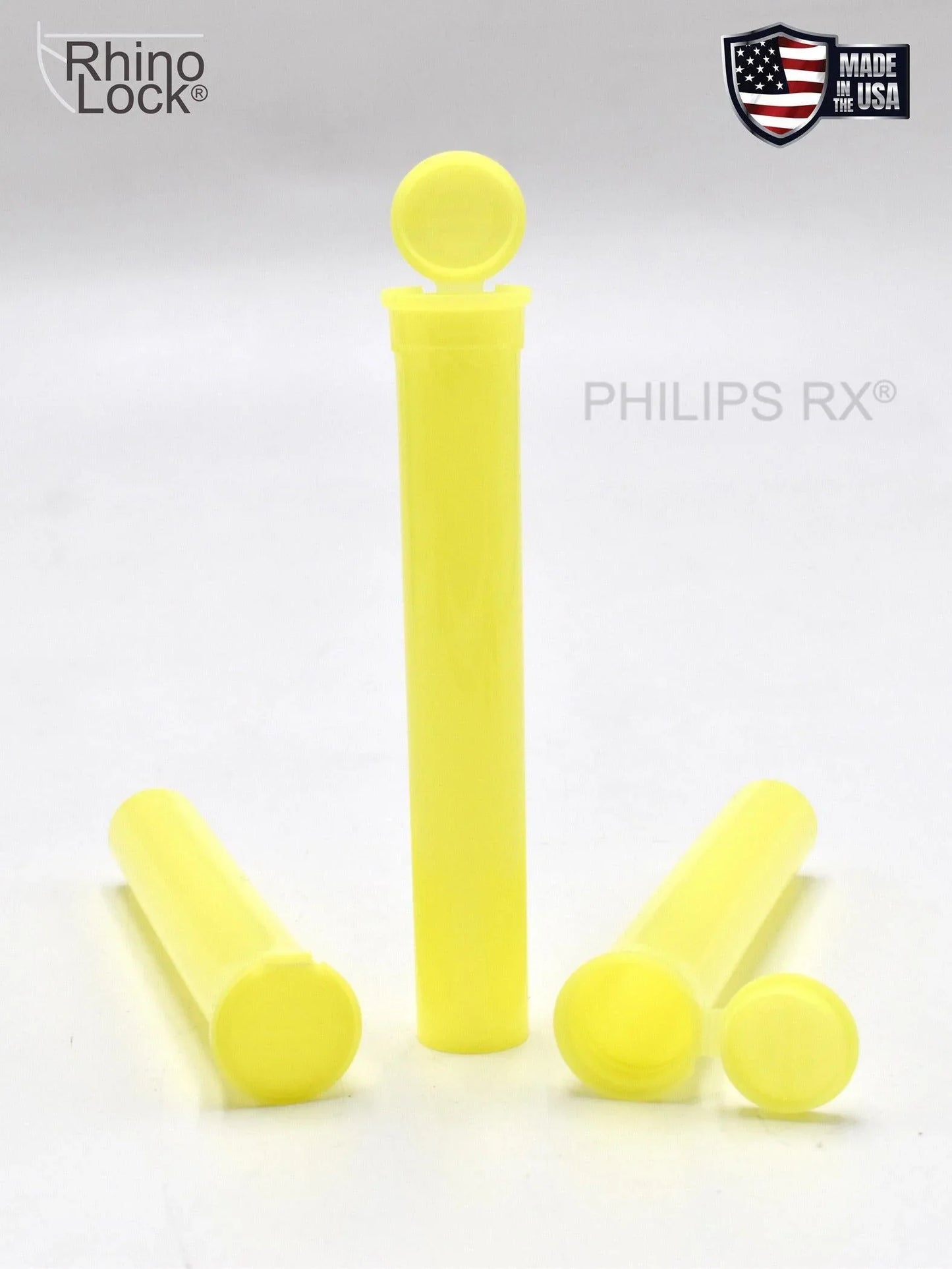 Philips RX 116mm Blunt Tube - Lemon Yellow - CPSC Child Resistant - (475 Count)