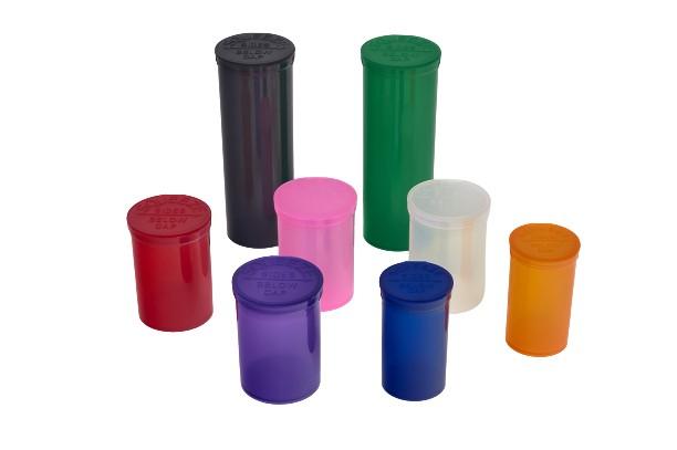 Philips RX 13 Dram Pop Top Vial - 1 Gram - Child Resistant - Clear - Translucent (315 Count)-Pop Top Vials