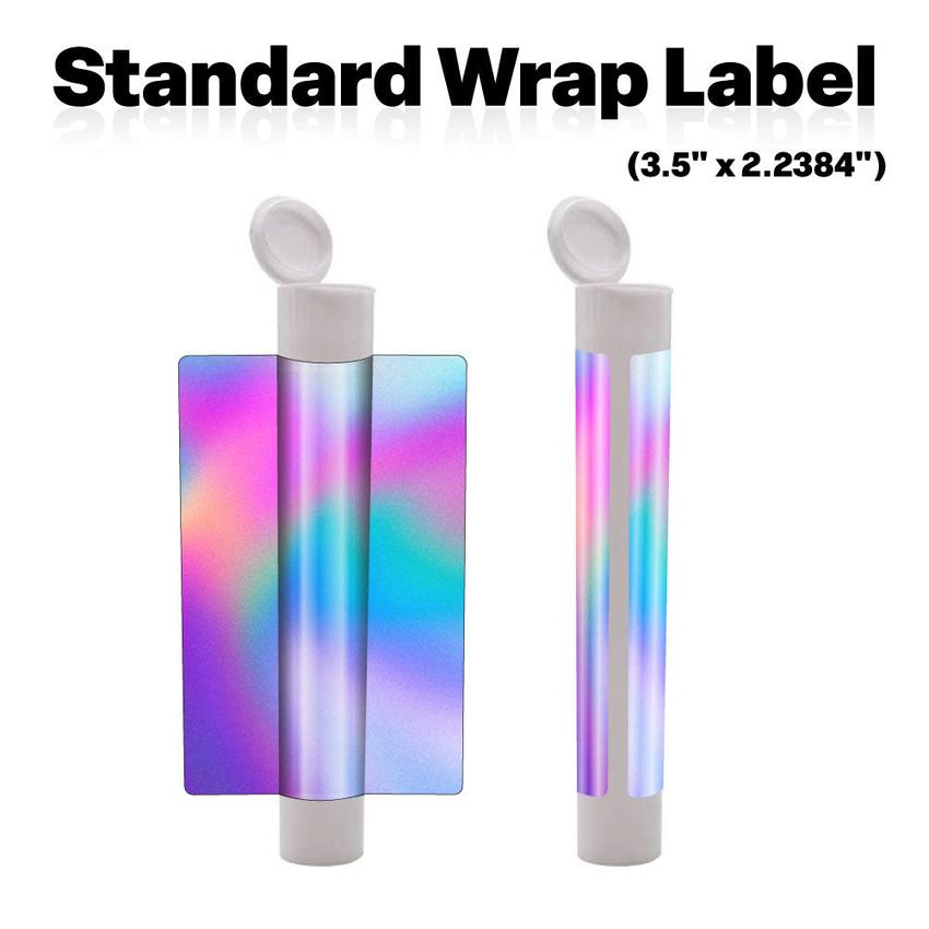 White 116mm Blunt Tube, with Printed Sticker and Application of sticker!-Custom Print Stickers