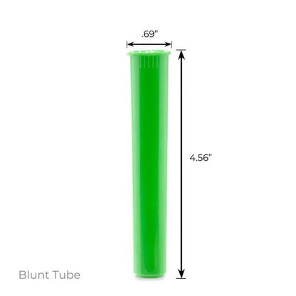 116mm Blunt Tubes - Green - (1000 Per Box)-Joint Tubes & Blunt Tubes