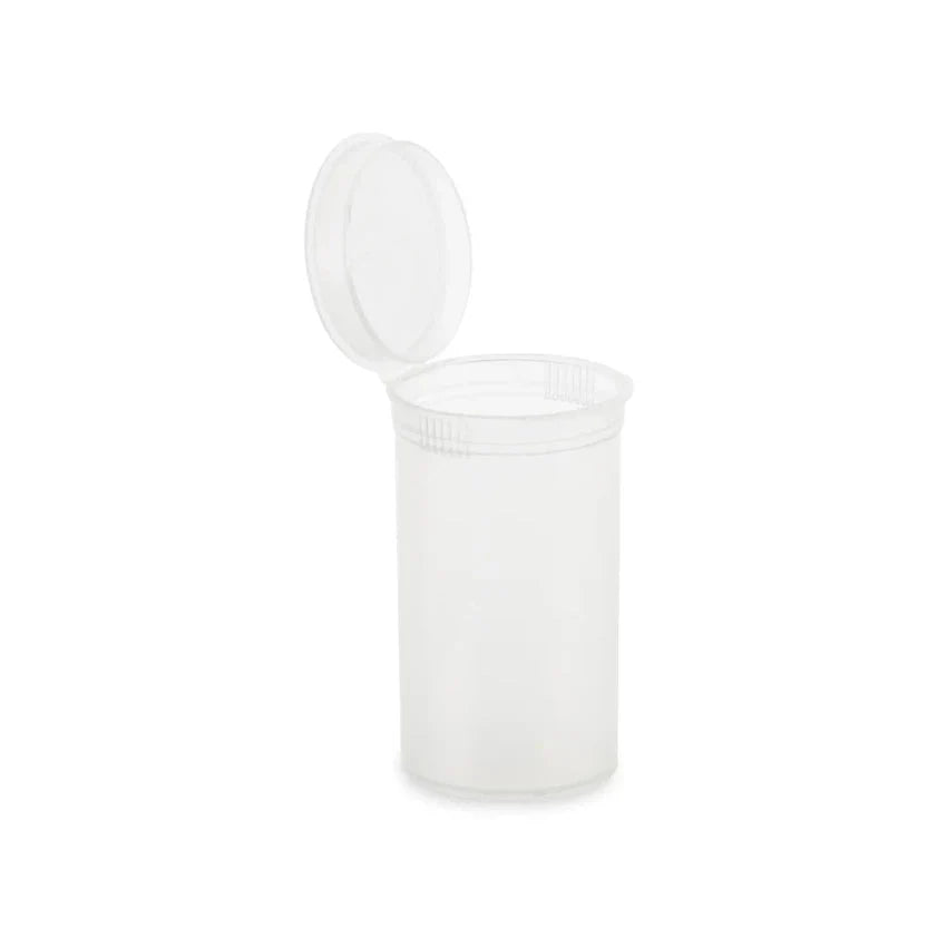 19 Dram Pop Top Vial - 1/8 Oz - Clear - (225 Count)-Pop Top Vials