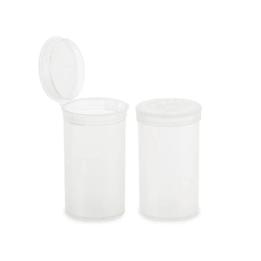 19 Dram Pop Top Vial - 1/8 Oz - Clear - (225 Count)-Pop Top Vials