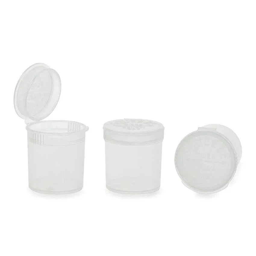 6 Dram Pop Top Vial - Clear - (600 Count)-Pop Top Vials