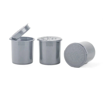 6 Dram Pop Top Vial - Silver - Child Resistant - (600 Count)-Pop Top Vials