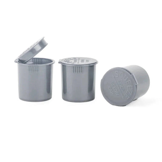 6 Dram Pop Top Vial - Silver - Child Resistant - (600 Count)-Pop Top Vials