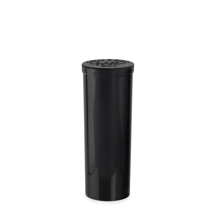 60 Dram Pop Top Vial - 1/2 Oz - Child Resistant - Black - Opaque - (75 Count Per Box)-Pop Top Vials