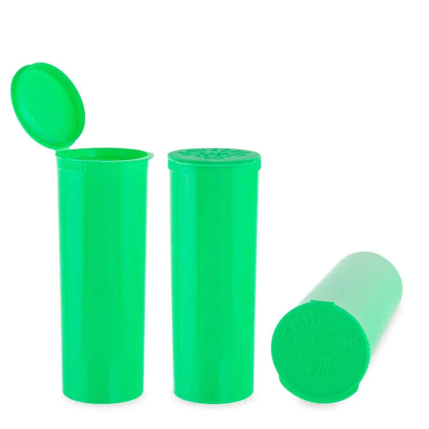 60 Dram Pop Top Vial - 1/2 Oz - Green - (75 Count)-Pop Top Vials