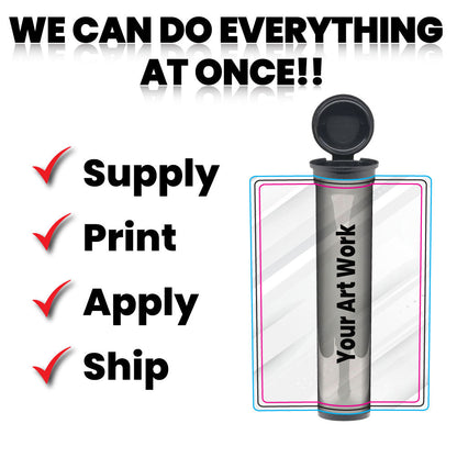 90mm Joint Tube, with Printed Sticker and Application of sticker!-Custom Print Stickers
