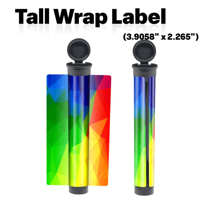 90mm or 116mm Joint Tubes with Label Application – Pre-Roll Packaging-Custom Print Stickers