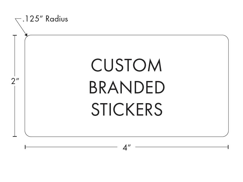 Beast Branding CUSTOM PRINTED STICKERS - 3.5" x 2.2384 Rectangle for Joint Tubes, Blunt Tubes and Pop Tops-Custom Print Stickers