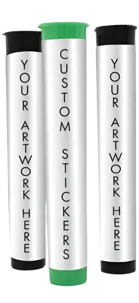 Beast Branding CUSTOM PRINTED STICKERS - TAPERED Rectangle Label for 116mm Tubes-Custom Print Stickers