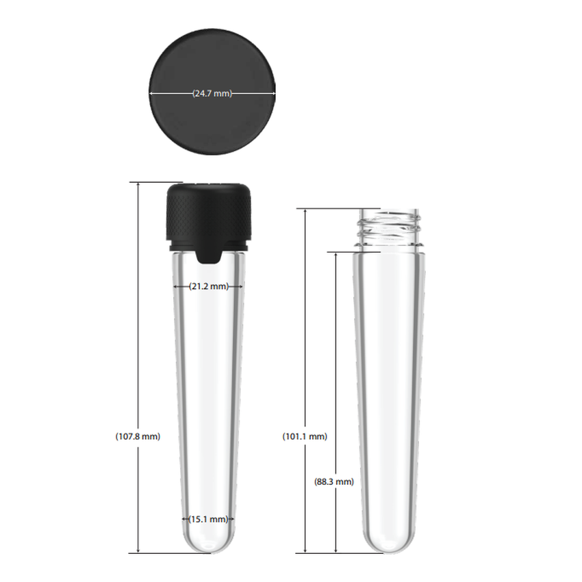 Chubby Gorilla 100mm Aviator CR Plastic Tubes - Various Colors - (500 Count)-Joint Tubes & Blunt Tubes