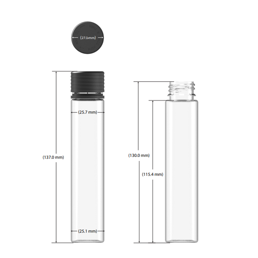 Chubby Gorilla 115mm Spiral CR Plastic Tubes - Various Colors - (200 Count)-Joint Tubes & Blunt Tubes