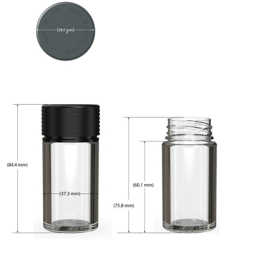 Chubby Gorilla 30ml Spiral Thick Walled CR Plastic Bottle - Various Colors - (200 Count)-Joint Tubes & Blunt Tubes