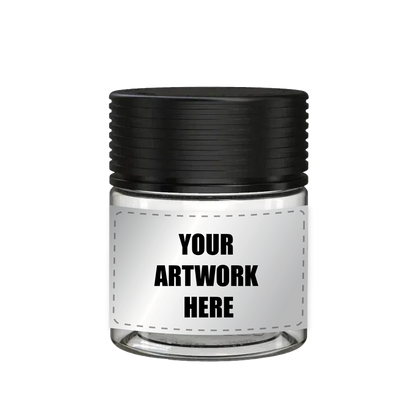 Chubby Gorilla 3oz Spiral CR Plastic Jar Containers With Labels & Application-Plastic Jar
