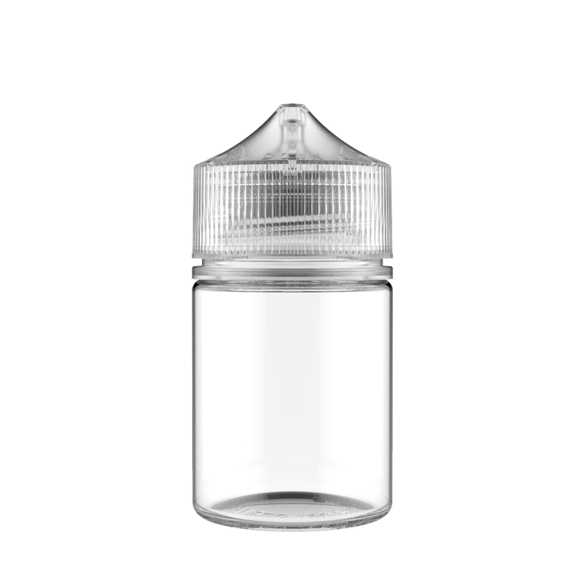 Chubby Gorilla 60ML Stubby Unicorn Plastic Squeeze Bottle PET CR With Labels & Application-Dropper Bottles