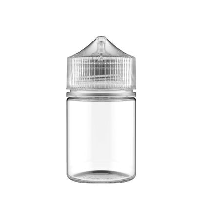 Chubby Gorilla 60ML Stubby Unicorn Plastic Squeeze Bottle PET CR With Labels & Application-Dropper Bottles