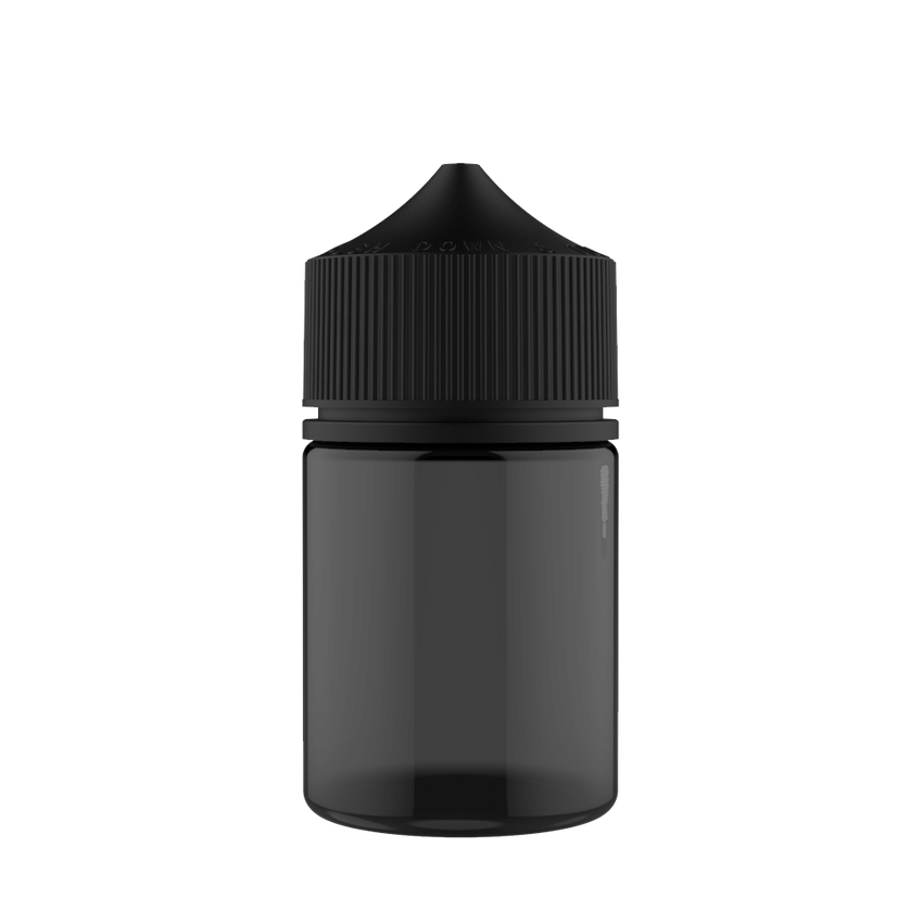 Chubby Gorilla 60ML Stubby Unicorn Plastic Squeeze Bottle PET CR With Labels & Application-Dropper Bottles