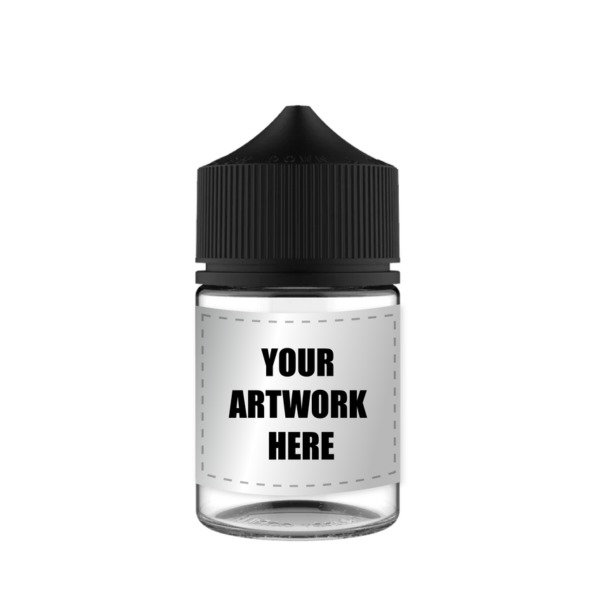 Chubby Gorilla 60ML Stubby Unicorn Plastic Squeeze Bottle PET CR With Labels & Application-Dropper Bottles