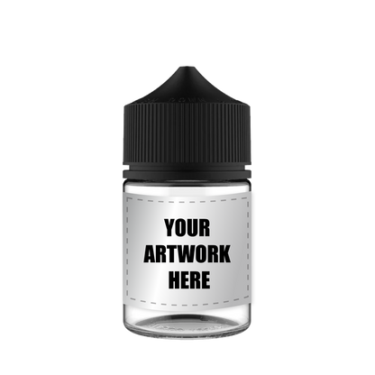 Chubby Gorilla 60ML Stubby Unicorn Plastic Squeeze Bottle PET CR With Labels & Application-Dropper Bottles