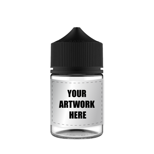Chubby Gorilla 60ML Stubby Unicorn Plastic Squeeze Bottle PET CR With Labels & Application-Dropper Bottles