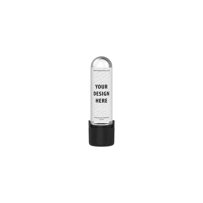 Chubby Gorilla 65mm Aviator CR Plastic 510 Cartridge Container With Round Top - Various Colors - (500 Count)-Joint Tubes & Blunt Tubes