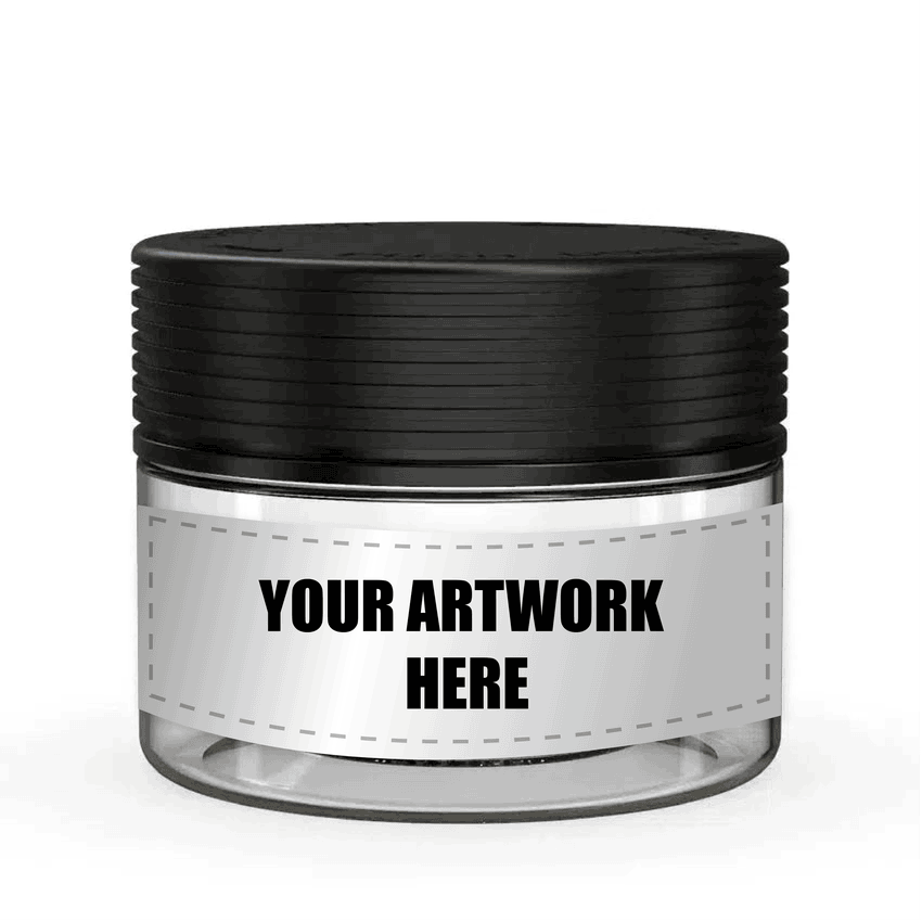 Chubby Gorilla 7.5oz XL Spiral CR Plastic Jar Containers With Labels & Application-Plastic Jar