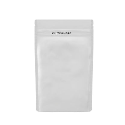 Clutch N Pull Mylar Bag 1 Oz - 28 Grams - Child Resistant - Opaque Black or White - (100 to 50,000 Count)-Mylar Smell Proof Bags