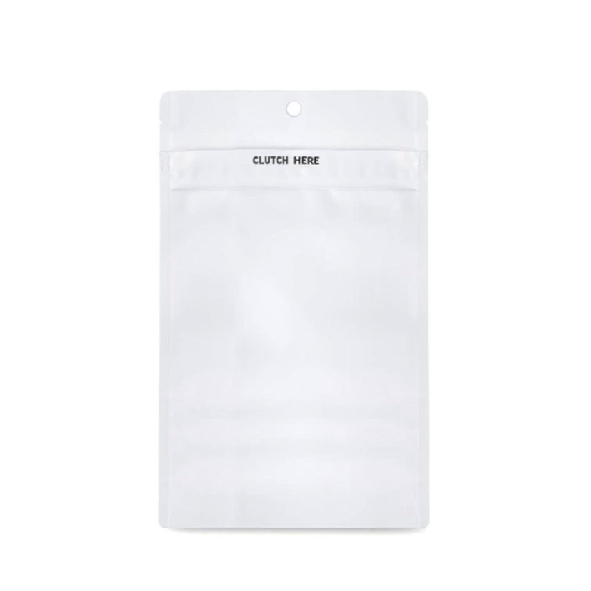 Clutch N Pull Mylar Bag - 1/2 Oz - 14 Grams - Child Resistant - Opaque Black or White - (100 to 50,000 Count)-Mylar Smell Proof Bags