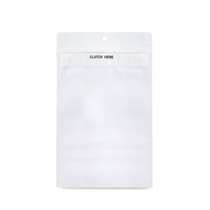 Clutch N Pull Mylar Bag - 1/2 Oz - 14 Grams - Child Resistant - Opaque Black or White - (100 to 50,000 Count)-Mylar Smell Proof Bags